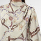 Chainerie Drapery Blouse - Zircon