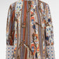 Chainerie Pleated Blouse - Azurite