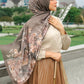 Singapore Satin Shawl - Cinnamon