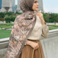 Singapore Satin Shawl - Cinnamon