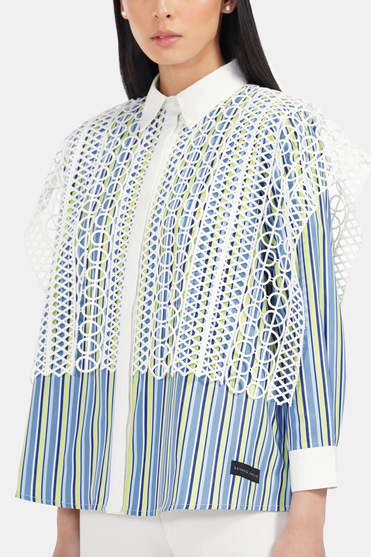 Calantha Lace Shirt - Macaroon
