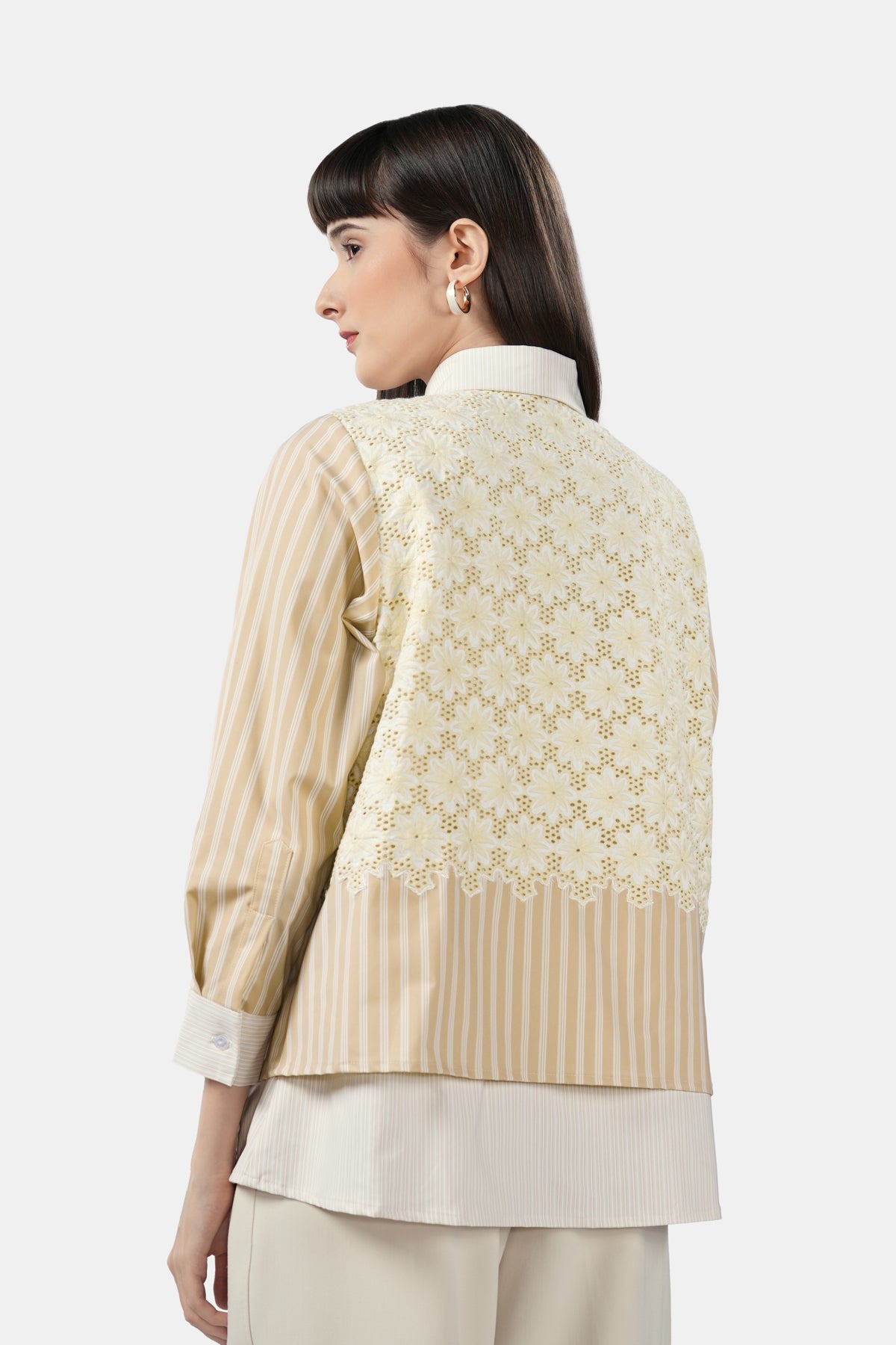 Calesta Lace Shirt - Caramel