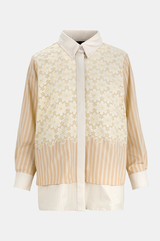 Calesta Lace Shirt - Caramel