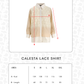 Calesta Lace Shirt - Caramel