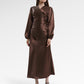 Camille Drapery Outer - Deep Mahogany