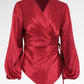 Camille Drapery Outer - Maroon
