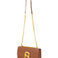 Audrey Chain Leather Bag Medium - Caramel