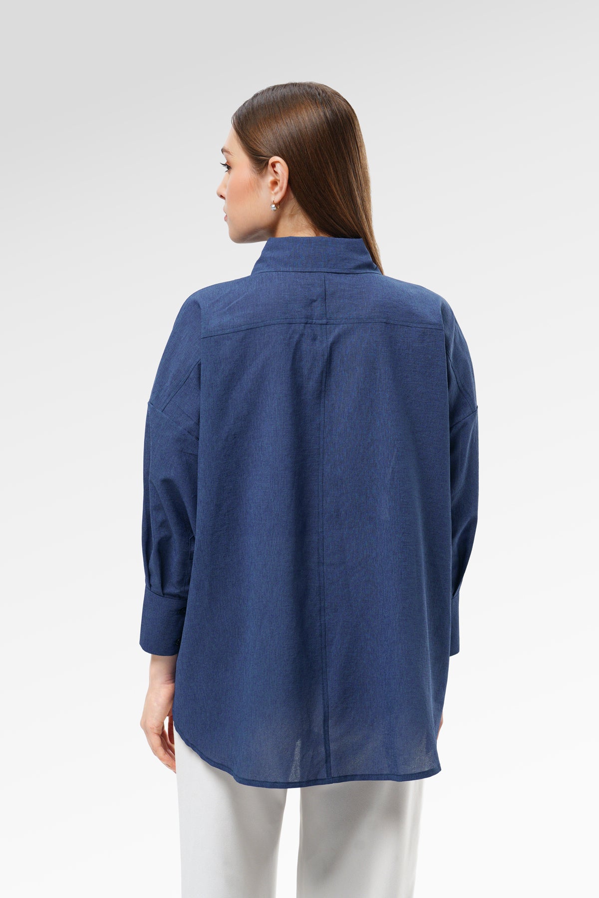 Carys Oversize Shirt - Navy