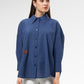 Carys Oversize Shirt - Navy