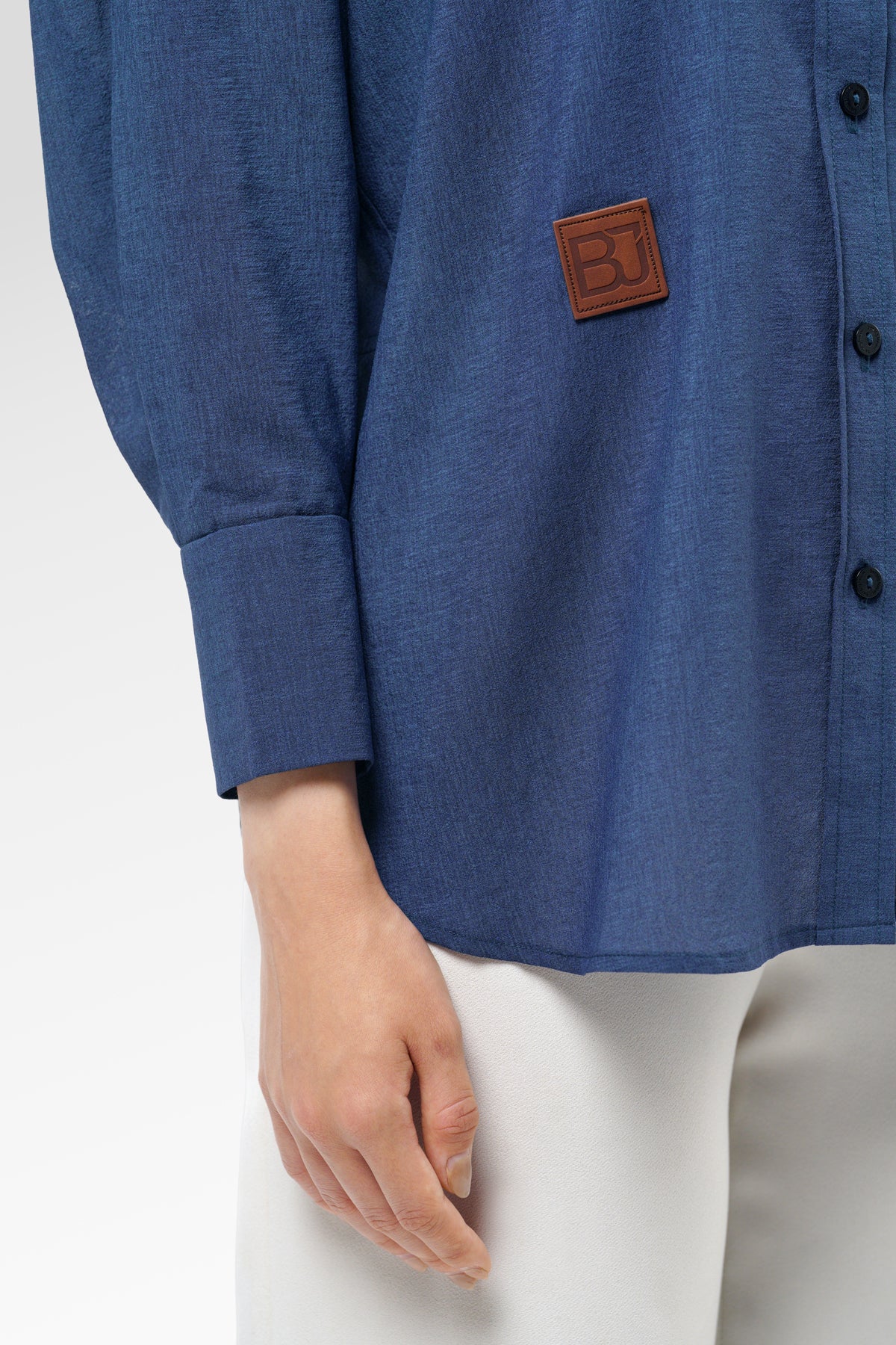 Carys Oversize Shirt - Navy