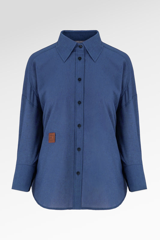 Carys Oversize Shirt - Navy