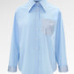 Claire Beads Shirt - Blue