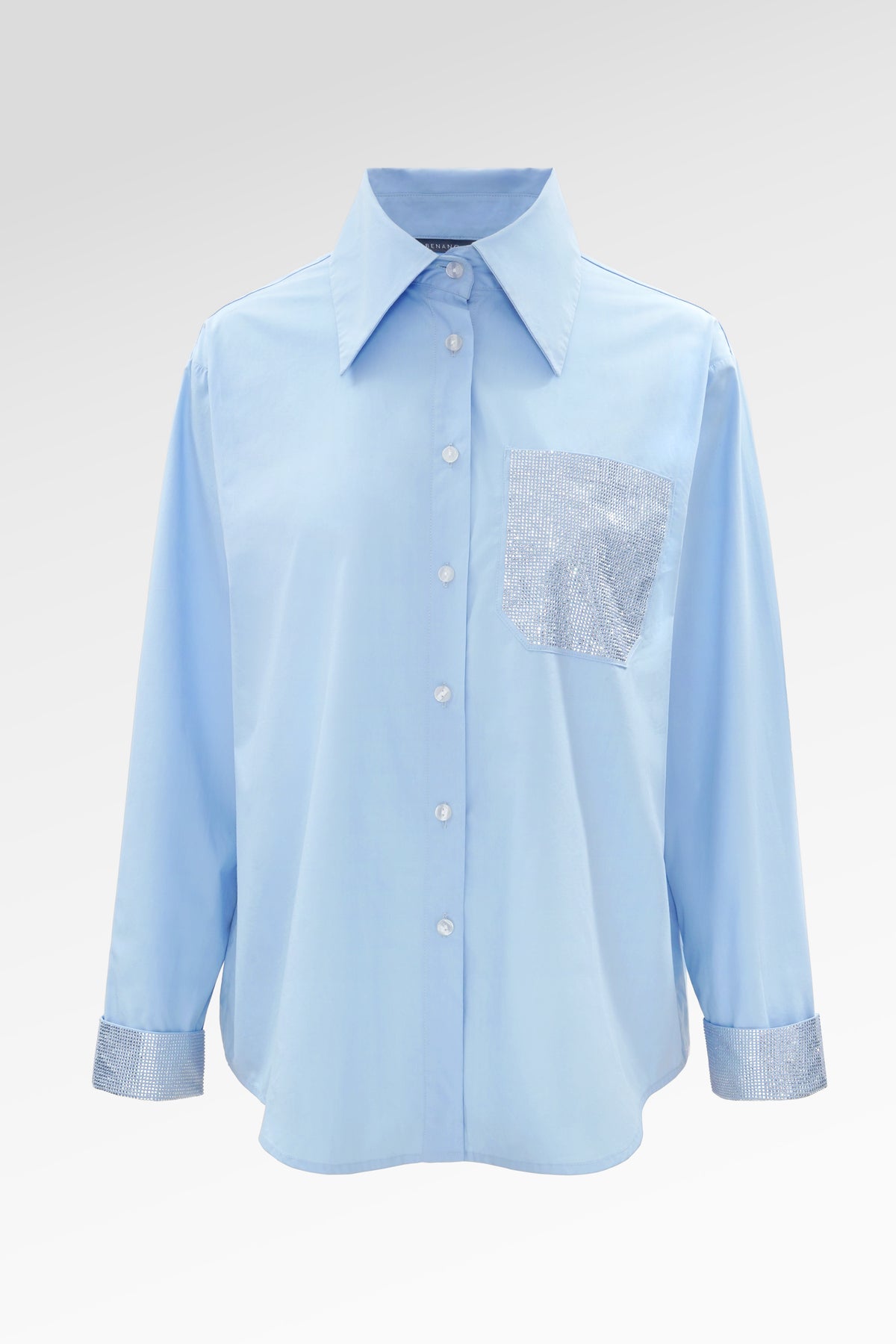 Claire Beads Shirt - Blue