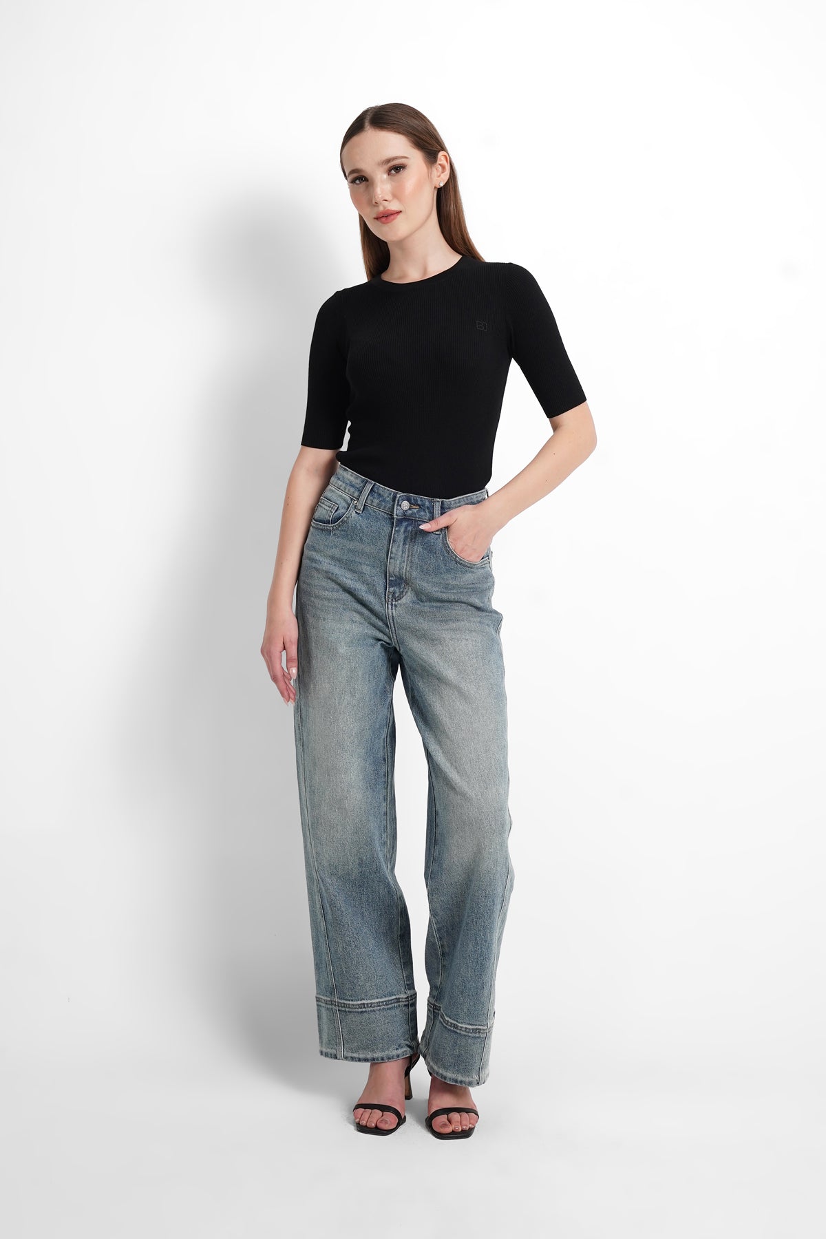 Clara Denim Pants - Rose Denim