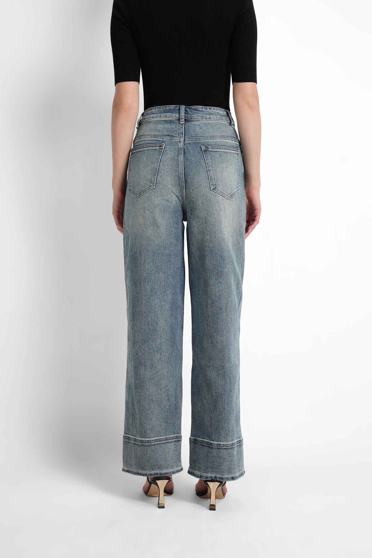 Clara Denim Pants - Rose Denim