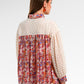 Opulent Bloom Embroidery Shirt - Petal Cream