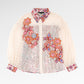 Opulent Bloom Embroidery Shirt - Petal Cream