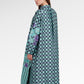 Opulent Bloom Embroidery Shirt Dress - Teal Mirage