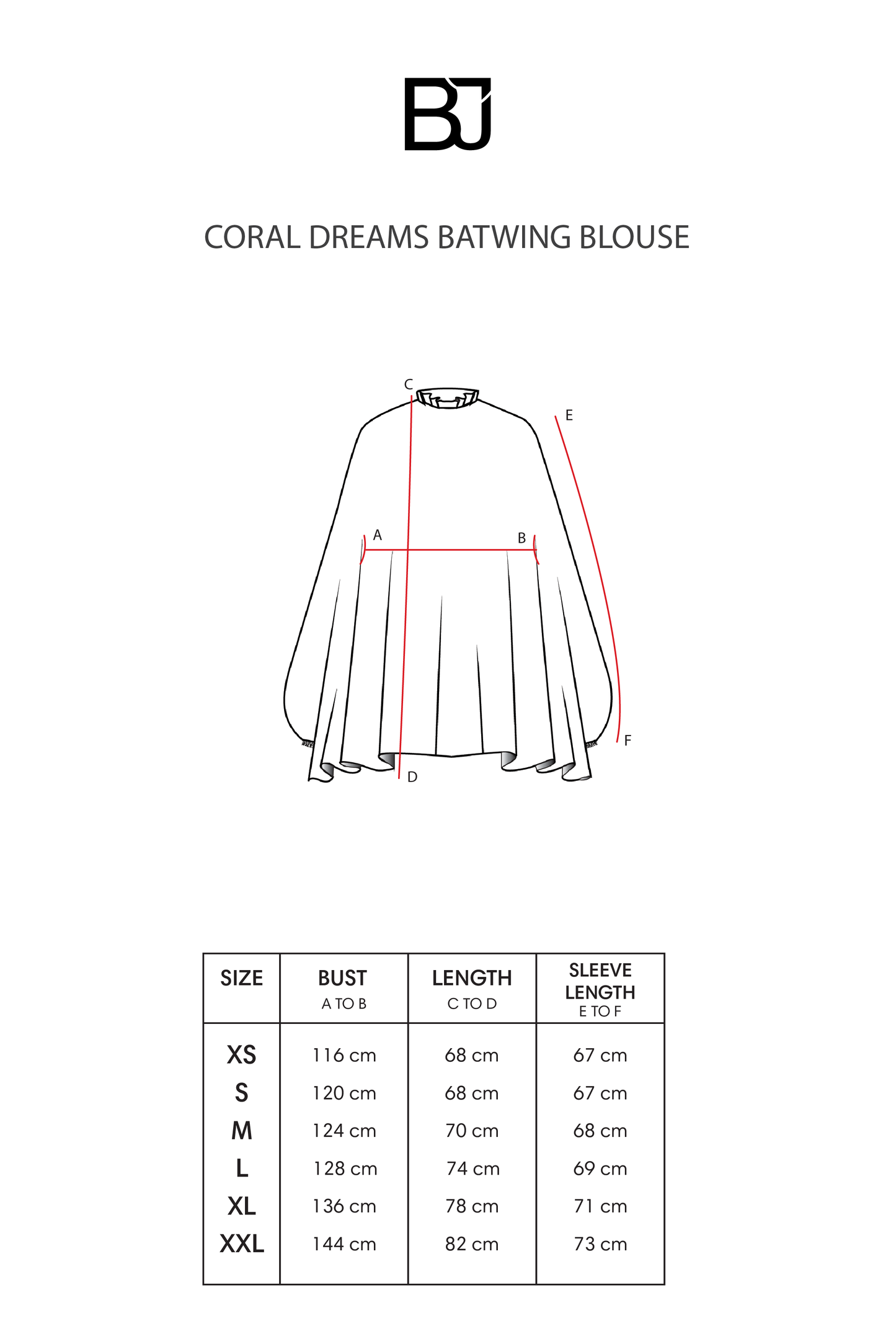 Coral Dreams Batwing Blouse - Deep Ocean