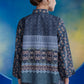 Coral Dreams Crop Shirt - Deep Ocean