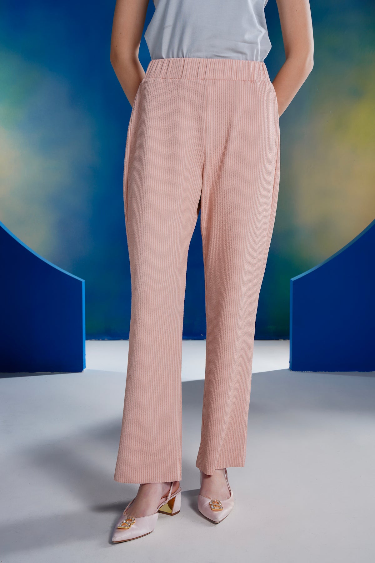 Coral Dreams Knit Pants - Pink