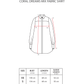 Coral Dreams Mix Fabric Shirt - Clams