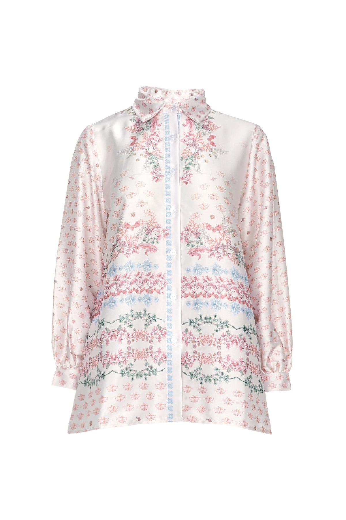 Coral Dreams Pleated Shirt - Jellyfish