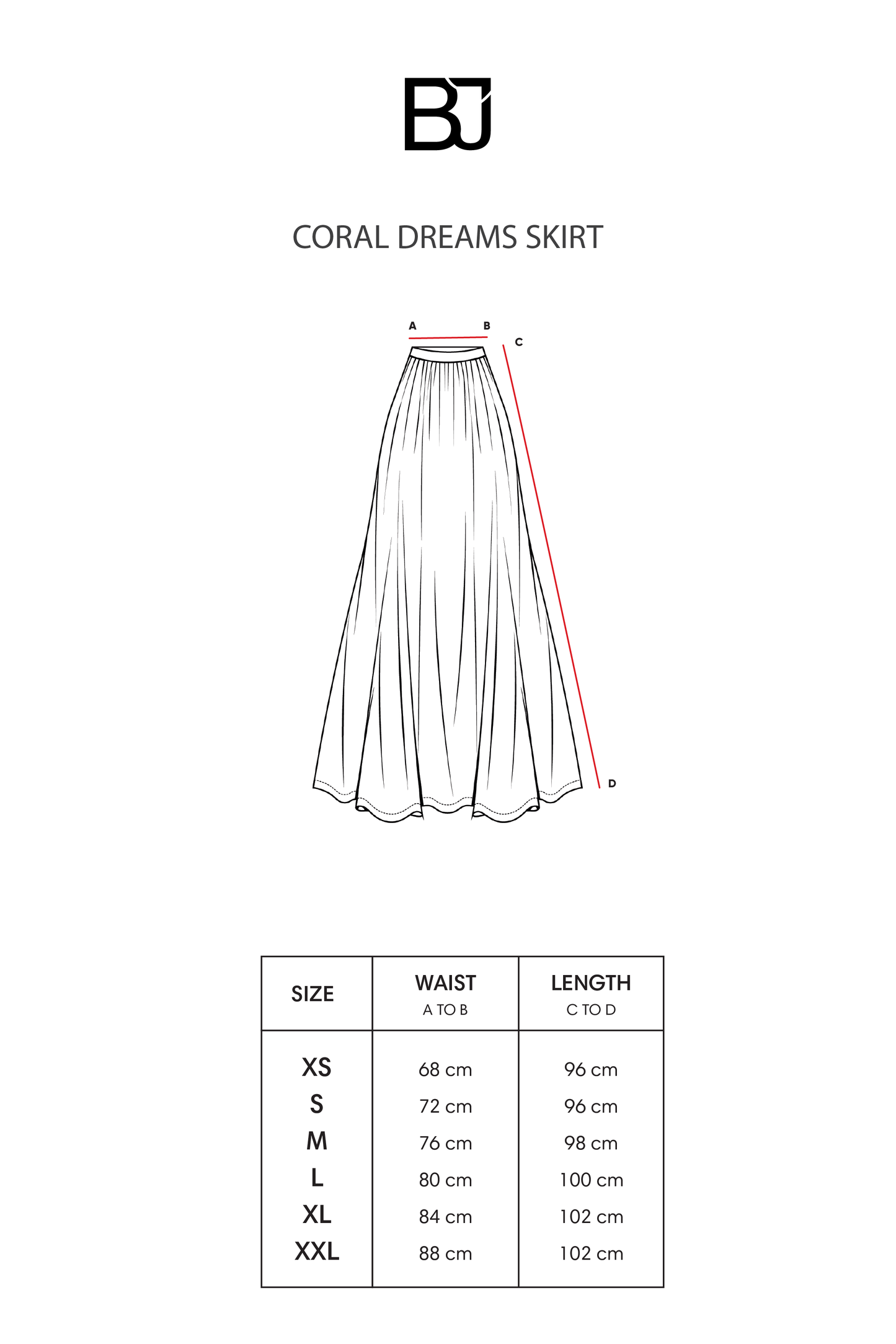 Coral Dreams Skirt - Deep Ocean