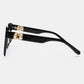 Deux Oval Sunglasses - Black