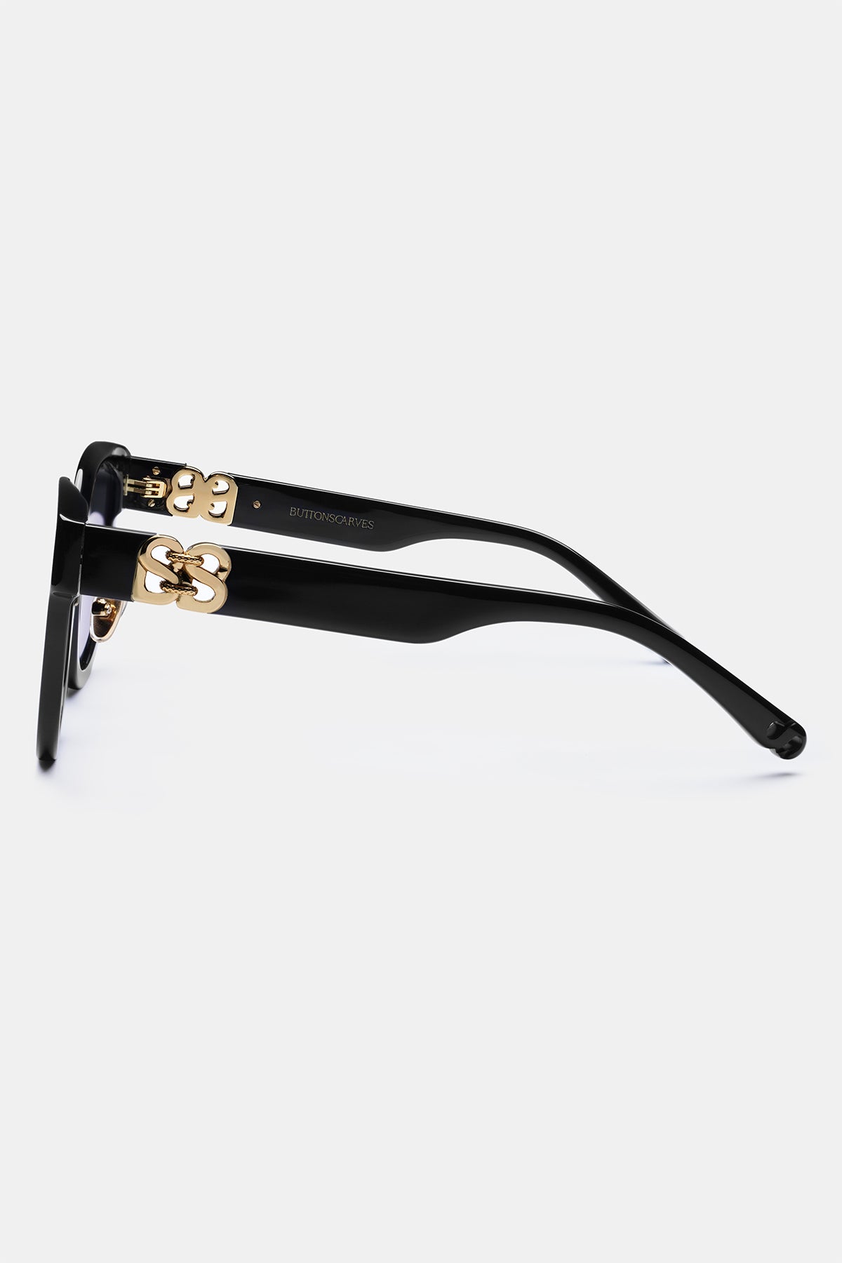 Deux Oval Sunglasses - Black