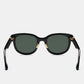 Deux Oval Sunglasses - Black