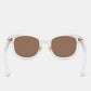 Deux Oval Sunglasses - Brown