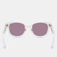 Deux Oval Sunglasses - Plum