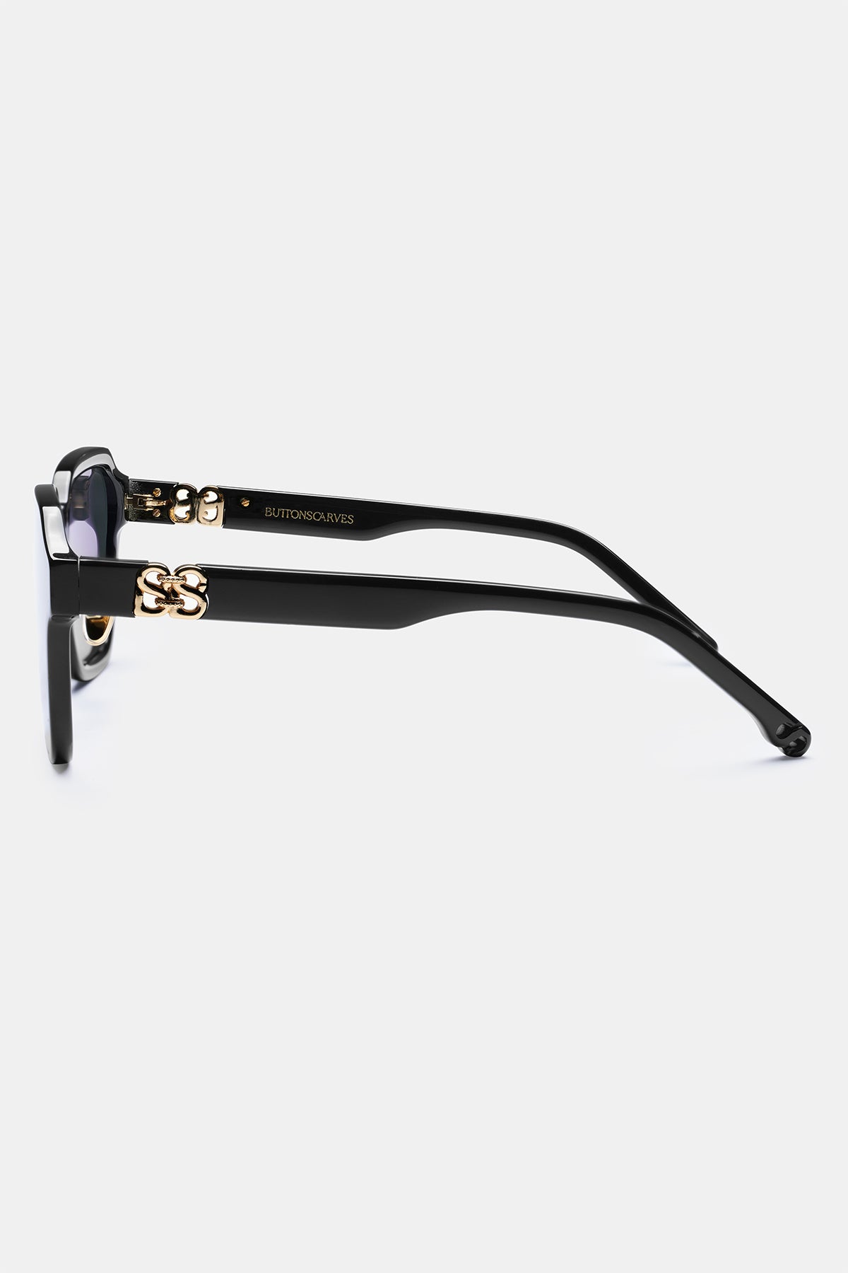 Deux Trapezoid Sunglasses - Black