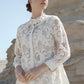 Aleena Embroidery Shirt - Cream