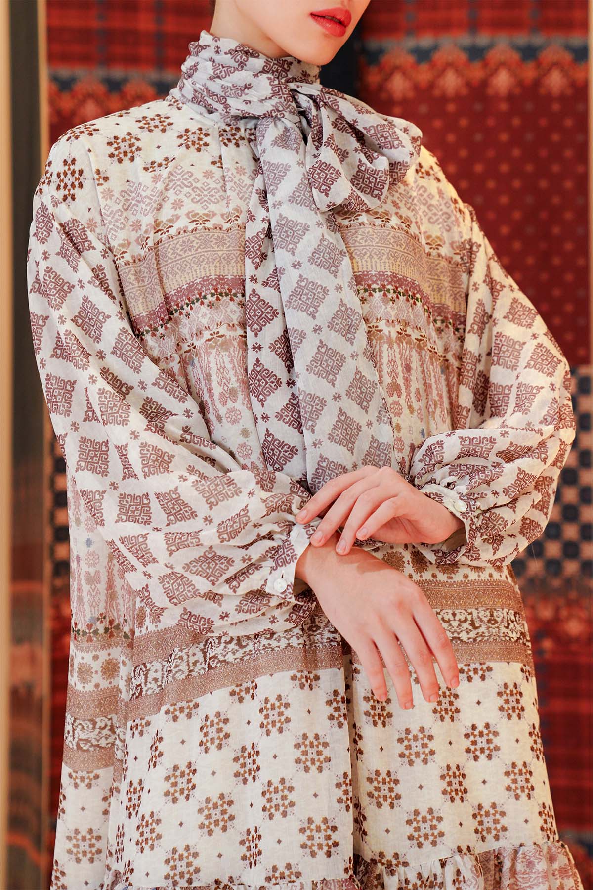 Benang Pelangi Inten Tunic - Ivory