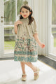 Serenity Soiree Smocked Dress - Nougat