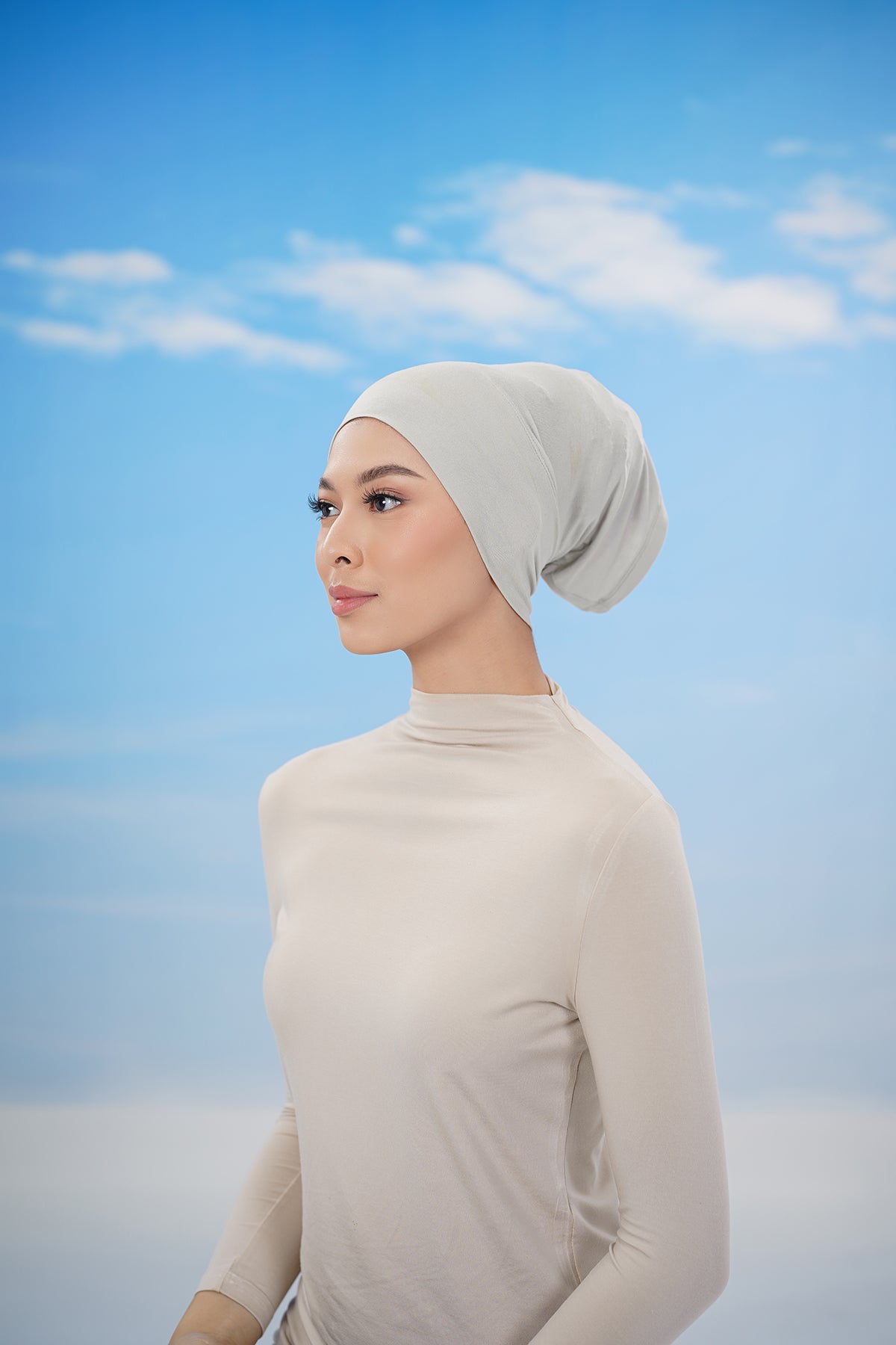 Cap Inner - Taupe – Buttonscarves Malaysia