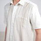 Stripe Men Shirt - Short Sleeve - Off-White