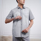 Crosswise Men Shirt - Short Sleeve - Grey