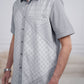 Crosswise Men Shirt - Short Sleeve - Grey