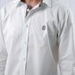 Signature Men Poplin Shirt Long Sleeve - White