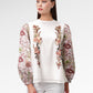 Liora Embroidery Blouse - White