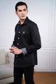 Signature Men Poplin Shirt Long Sleeve - Black