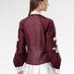 The Regal Embroidery Shirt - Burgundy