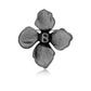 Danica Brooch - Hematite