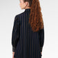 Delia Embroidery Shirt - Navy