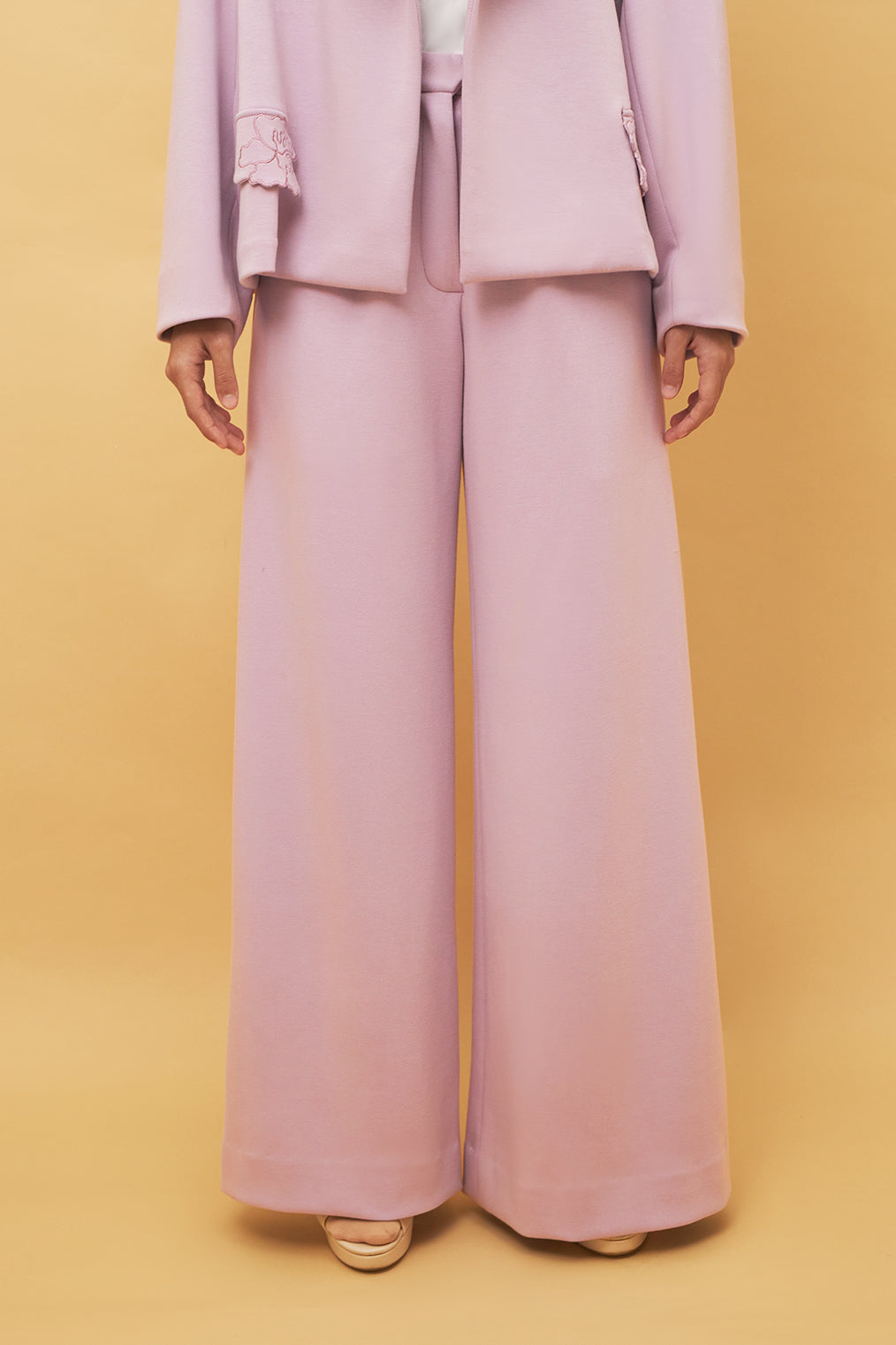 Buttonscarves x Jovian Paradiso Piper Pants In Dusty Lilac