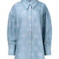 Deux Oversized Denim Shirt - Blue