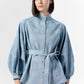 Deux Raglan Denim Shirt - Blue